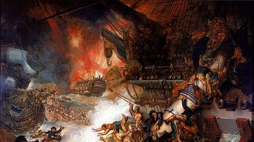 Destruction of L'Orient, 1 August 1798