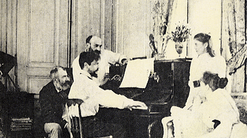 Debussy Playing Piano, 1893