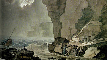 Cadoudal and the Royalist Conspirators Land Beneath the Cliffs of Biville