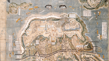 Map of the Siege of Hara Castle, c. 1600