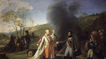 Napoleon and Francis II Meet After the Battle of Austerlitz