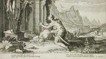 Cadmus Asks the Delphic Oracle Where He Can Find his Sister, Europa
