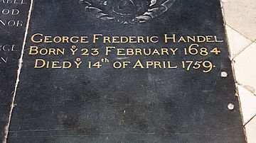 Tomb Marker of George Frideric Handel