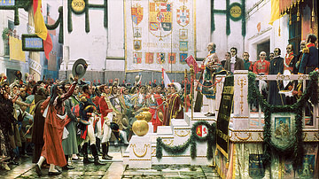 Proclamation of the Spanish Constitution of 1812