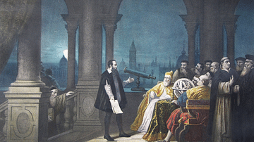 Galileo Demonstrating His Telescope