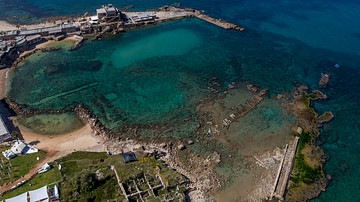 Aerial View of Herod's Harbor