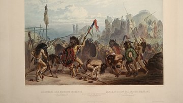 Bison-Dance of the Mandan Natives