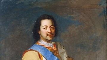 A portrait of Peter the Great by Maria Giovanna Clementi