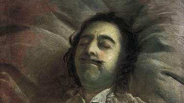 Peter the Great On His Deathbed, by Ivan Nikitich Nikitin