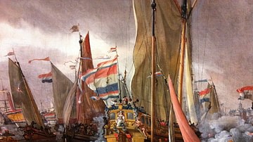 Practice Fight of the Dutch Fleet in Honour of Peter the Great