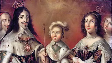 Louis XIII, Anne of Austria, and Their Son Louis XIV