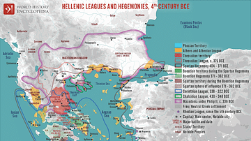 Hellenic Leagues and Hegemonies, 4th century BCE