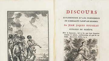 Title Page of Second Discourse by Rousseau