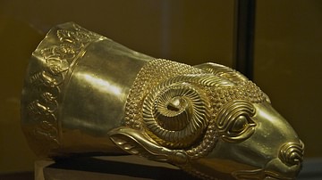 Gold Rhyton in the Shape of a Ram's Head
