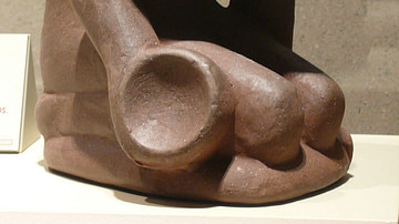 Chunkey Player Flint Clay Figurine from Cahokia