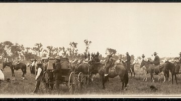 A Cheyenne Sun Dance Gathering c. 1909