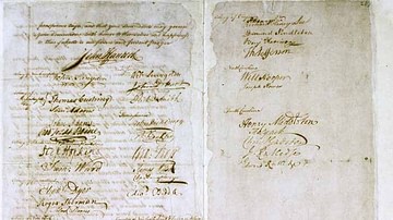 Signature Page of the Olive Branch Petition