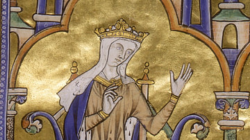Blanche of Castile from the Moralized Bible