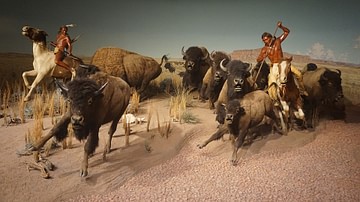 The Crow Indian Buffalo Hunt Diorama
