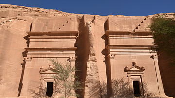 Tombs 21 & 22 of the Qasr al-Bint Necropolis in Hegra
