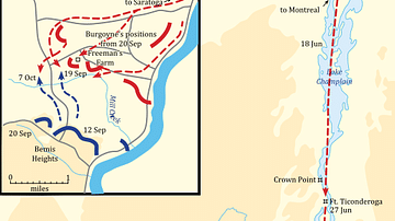 Saratoga Campaign Map