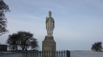 Saint Patrick's Statue at Hill of Tara, County Meath, Ireland