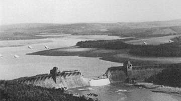 Breached Möhne Dam