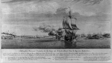 Entry of the French Fleet into Newport Bay, August 1778