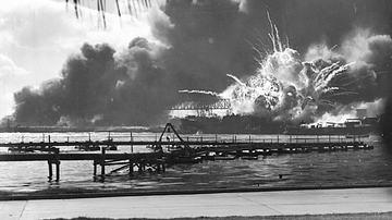 Explosion of USS Shaw, Pearl Harbour