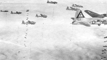 B-17 Flying Fortresses Carpet Bombing