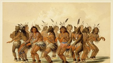 Native American Bear Dance by George Catlin