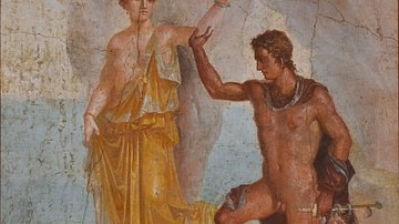 Fresco of Perseus Releasing Andromeda