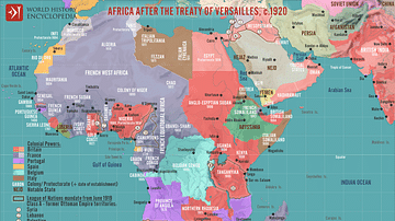 Africa after The Treaty of Versailles, c.1920