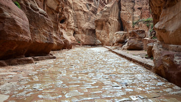 View of the Siq at Petra