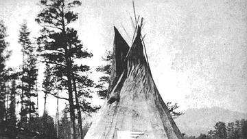 Lodge of American Horse (the Elder) at Slim Buttes 1876