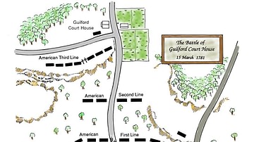 Battle of Guilford Court House, Battle Map