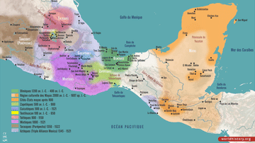Carte des civilisations mésoaméricaines