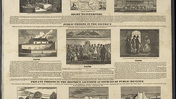 Slave Market of America, 1836: Poster from the Anti-Slavery Society