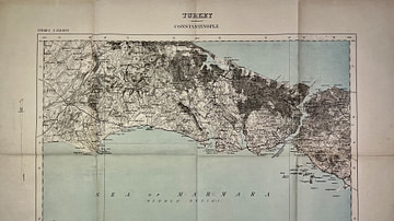 Map of the Surroundings of Constantinople, 1909