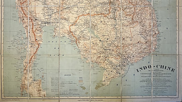 Map of Indochina by the Pavie Mission