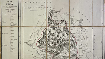 Map of the Sesia Department