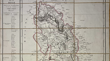 Map of the Roer Department