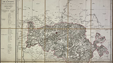 Map of the Ourthe Department