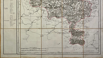 Map of the Jemappes Department