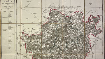 Map of the Forêts Department