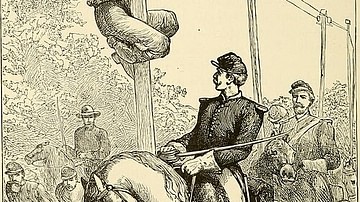 J. E. B. Stuart's Cavalry Cutting Union Telegraph Wires