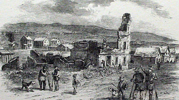 Ruins of the Free State Hotel, Lawrence, Kansas, 1856
