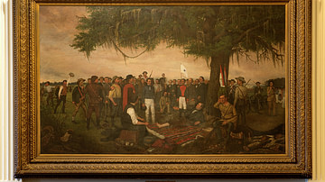 Surrender of Santa Anna after San Jacinto