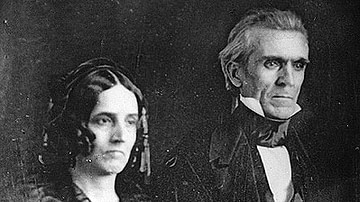 James and Sarah Polk, circa 1848