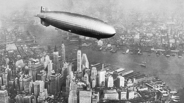 LZ 129 Hindenburg over New York
